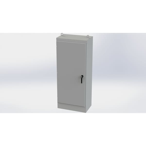 3 Point Latch with Padlock/Keylock Handle Electrical Enclosures, 72 in H, 18 in D, 30 in W
